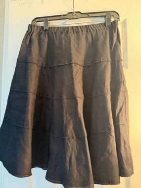 Context Black Tiered Circle Skirt